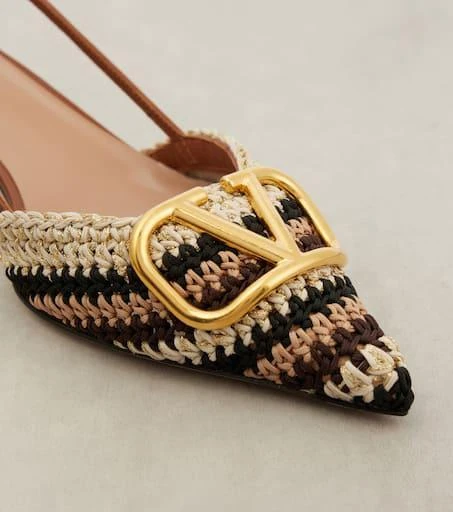 Valentino VLogo Signature 40 crochet slingback pumps 5