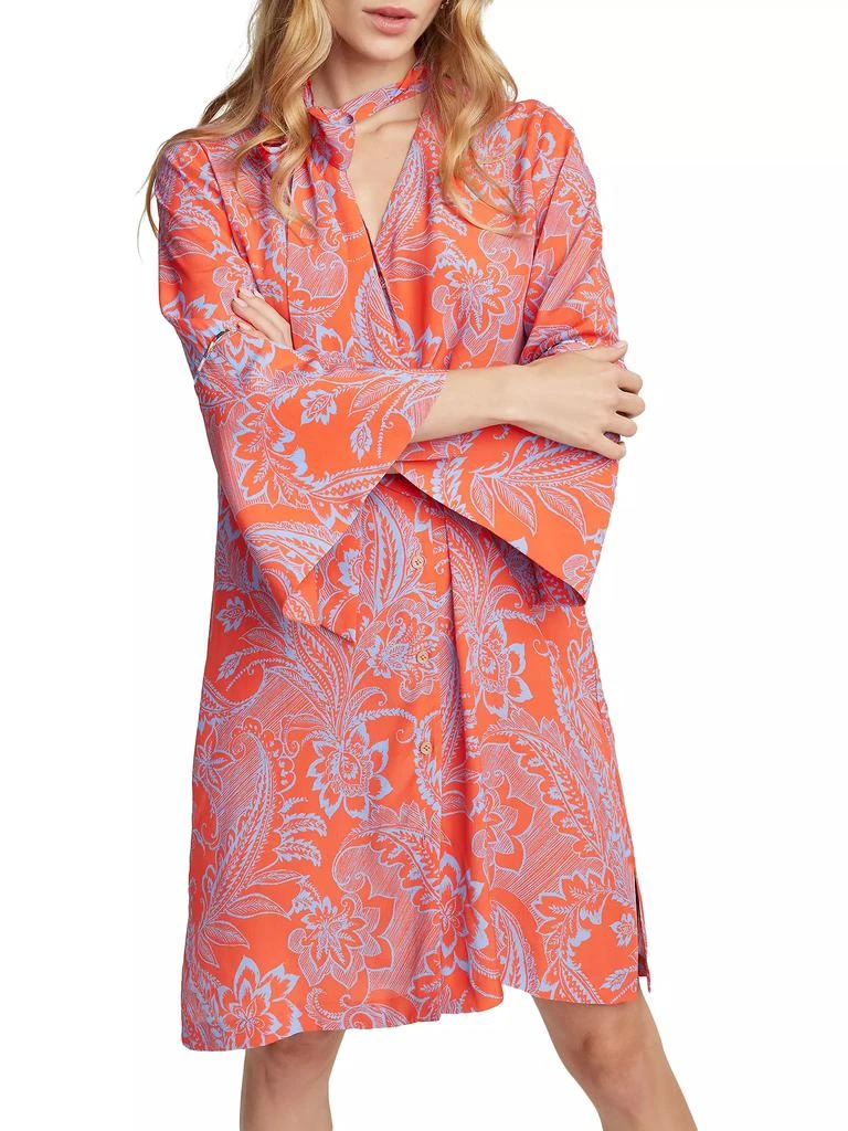 Robert Graham Brenna Paisley Tie-Neck Dress 7