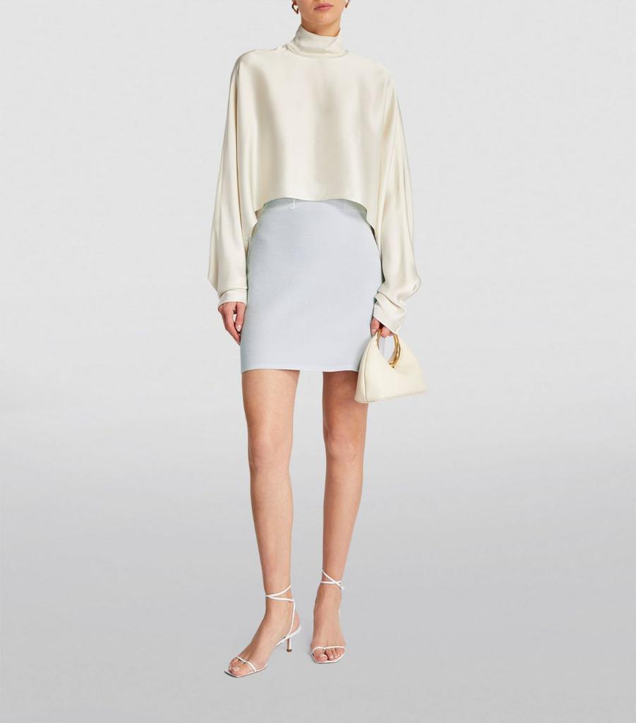 Claudie Pierlot Woven Mini Skirt