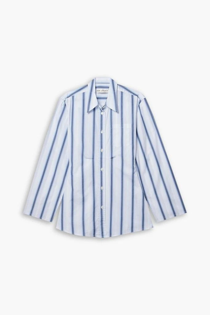 OUR LEGACY Daisy striped cotton-poplin shirt 1