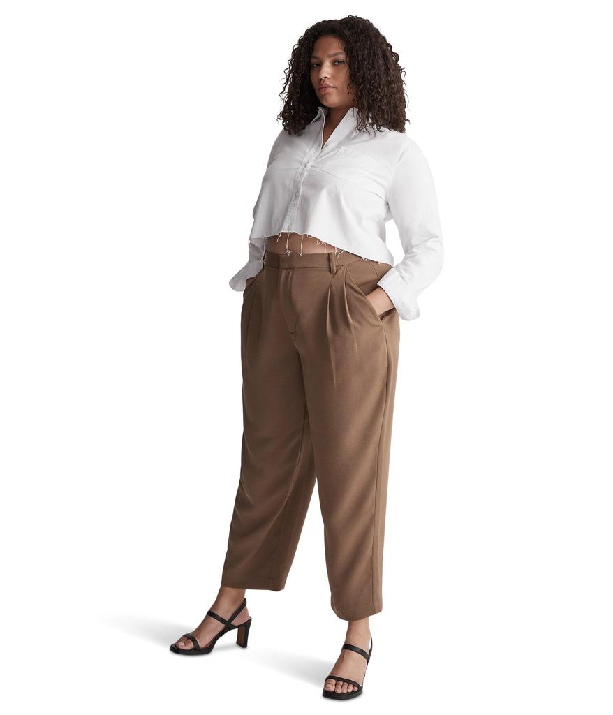 Madewell Pleated Tapered-Leg Pants - Leggings - Free Shipping - BeyondStyle
