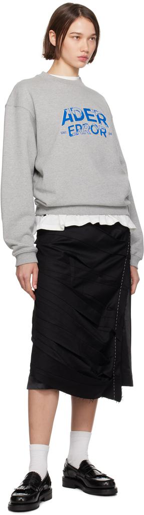 Shop Gray Graphic Crewneck Sweatshirt on Sale at BeyondStyle