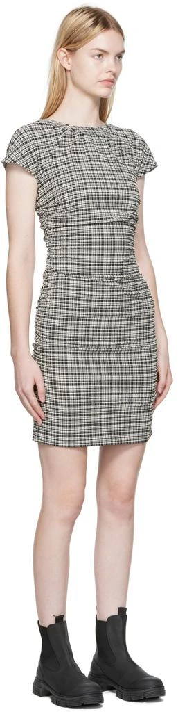 Ganni Black Check Dress 2