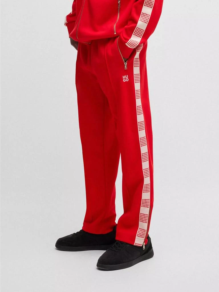 Hugo Boss Tracksuit Bottoms with Checked Tape 2