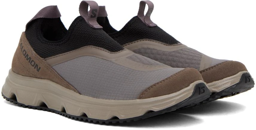 Salomon Taupe & Black RX Snug Sneakers 4