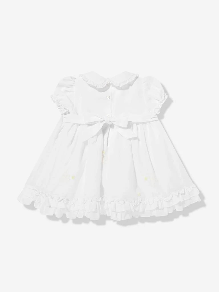 Sarah Louise Baby Girls Smocked Dress in White 2