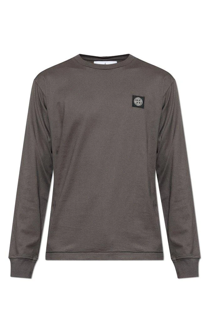 Stone Island Stone Island Logo Patch Long Sleeved T-Shirt