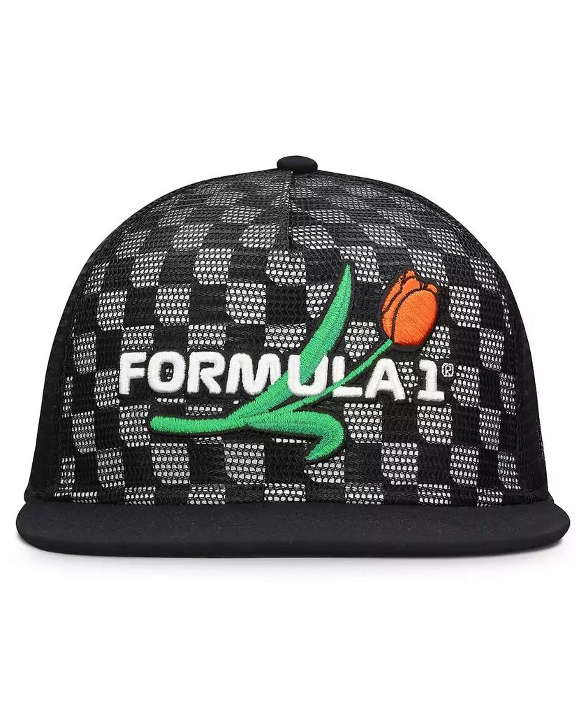 Formula 1 Men's Black Drift All-Around Mesh Adjustable Hat
