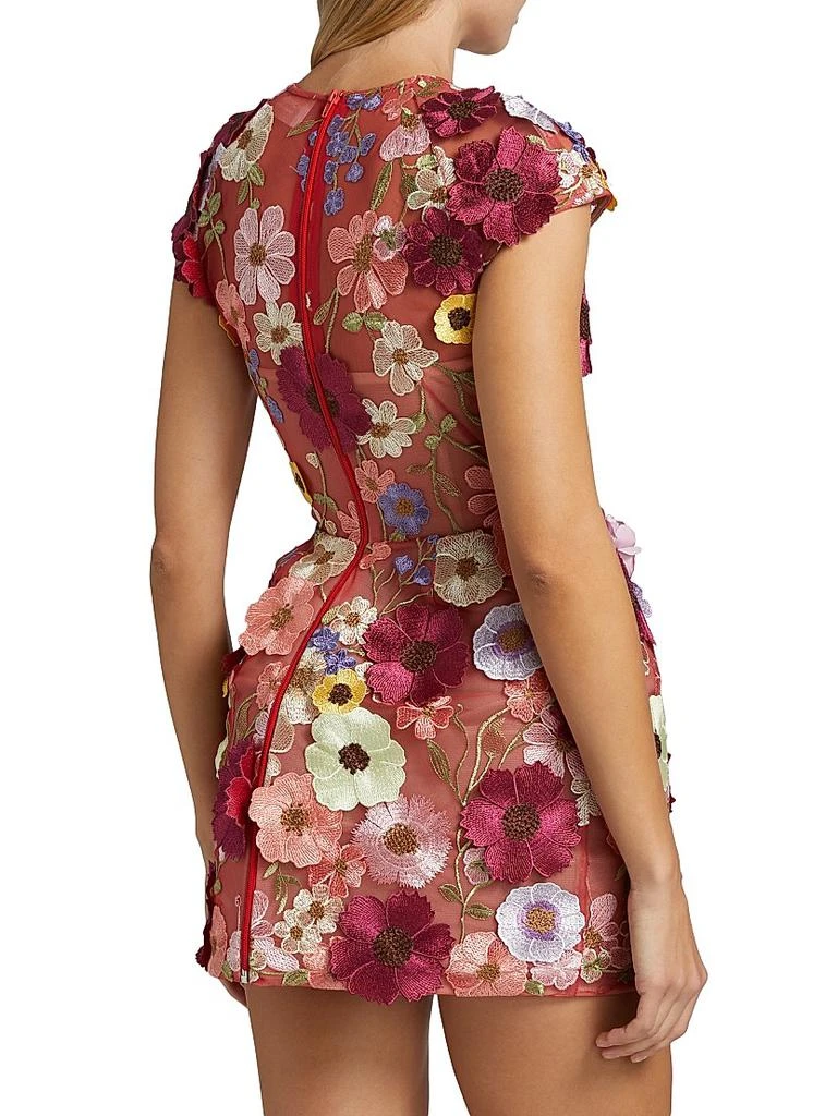 BRONX AND BANCO Jasmine Floral-Appliquéd Minidress 5