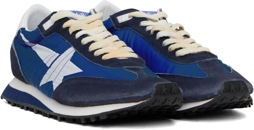 Golden Goose Blue & Navy Marathon Sneakers 4