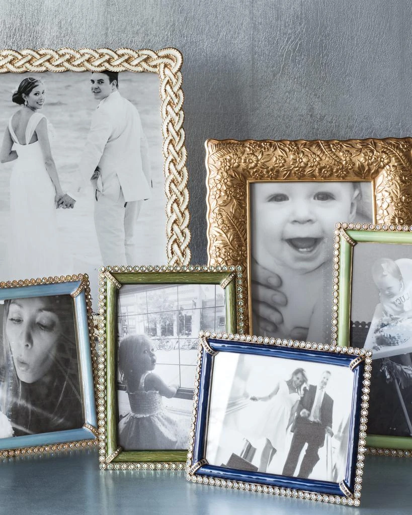 Jay Strongwater Cream Braided Picture Frame, 8" x 10" 2