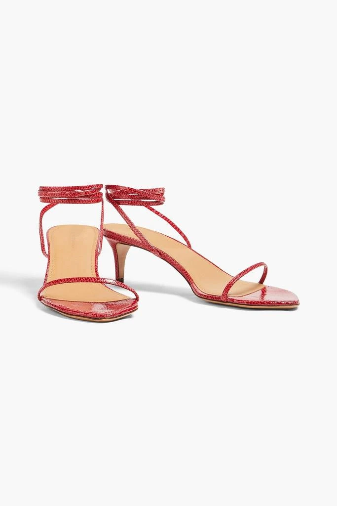 Isabel Marant Aridee snake-effect leather sandals 2