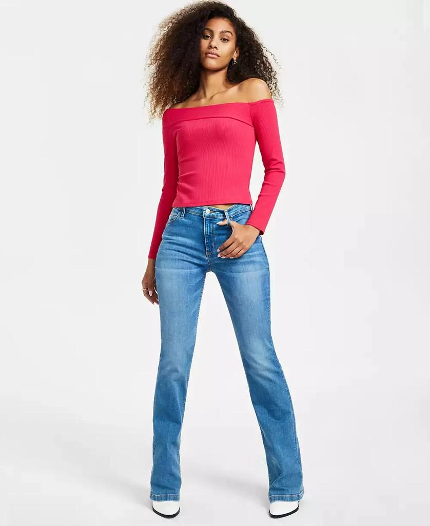 GUESS Women's Sexy Mid-Rise Bootcut Jeans 8