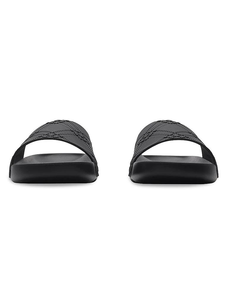 Shop Check-Embossed Slide Sandals on Sale at BeyondStyle  display picture 1