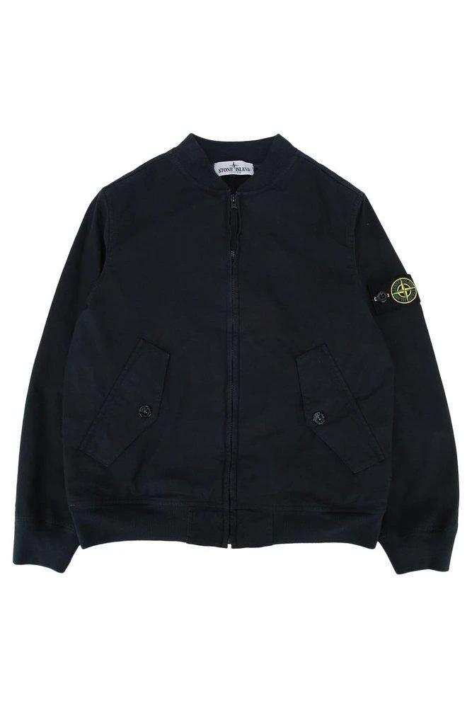 Stone Island Junior Stone Island Junior Logo Patch Zip-Up Jacket