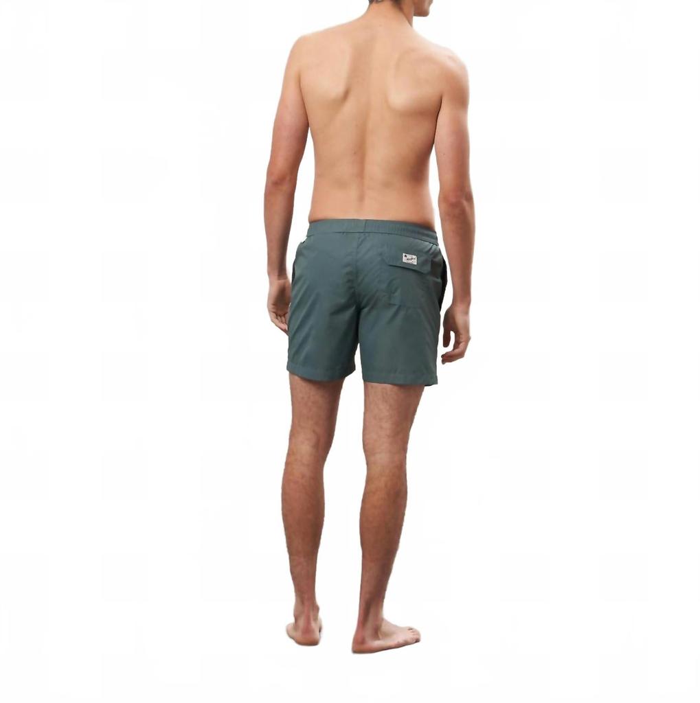 Hartford Nylon Swim Trunks In Jade