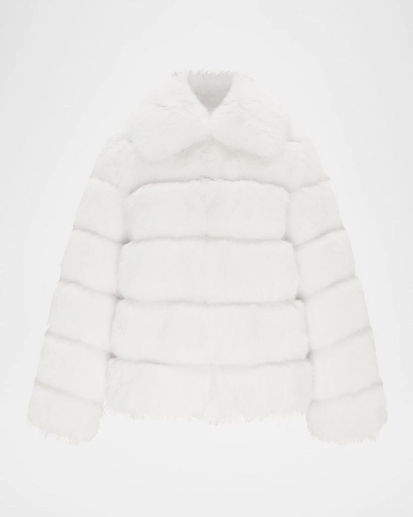 Theia Fox Faux Fur Jacket 1