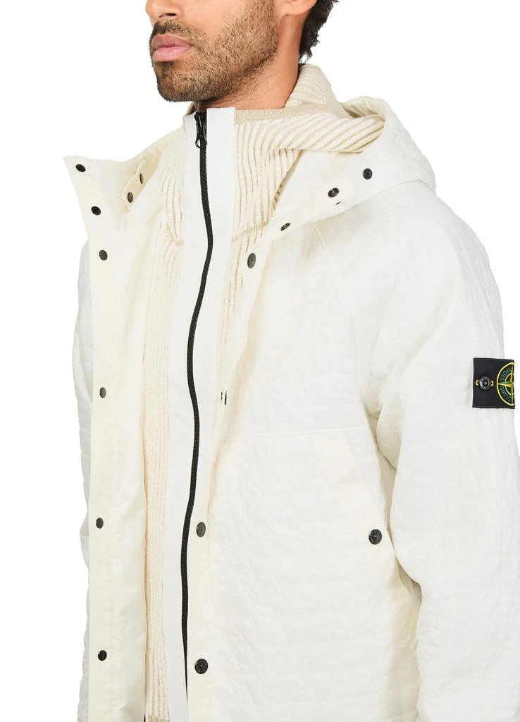 Stone Island Logo patch bomber jacket 4