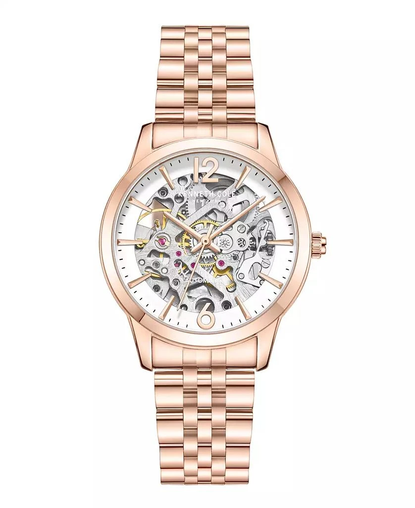 Kenneth Cole Women's Automatic Rose Gold Stainless Steel Watch 36MM 1
