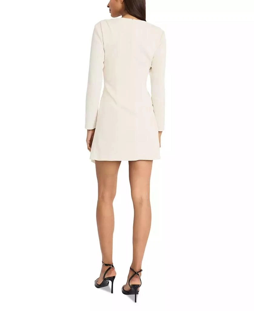 Donna Morgan Women's Ribbed Gathered Mini A-Line Dress 3