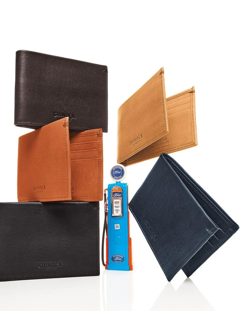 Shinola Men's Slim Leather Bifold Wallet 2