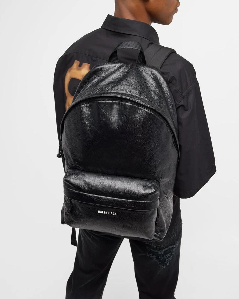 Balenciaga Men's Explorer Leather Backpack 2