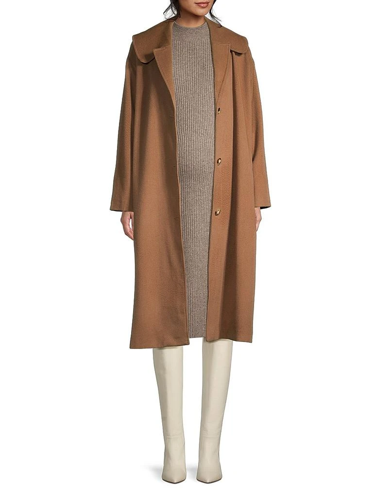 Emilia George Eugene Wool Tie-Waist Maternity Coat 2