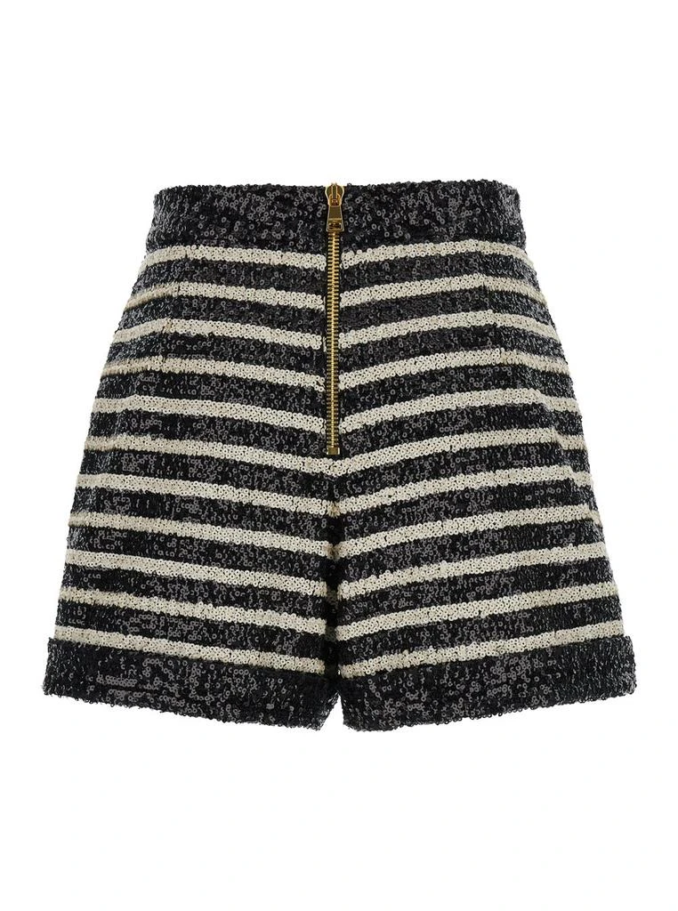 Balmain Balmain Horizontal Striped Embellished Shorts 2