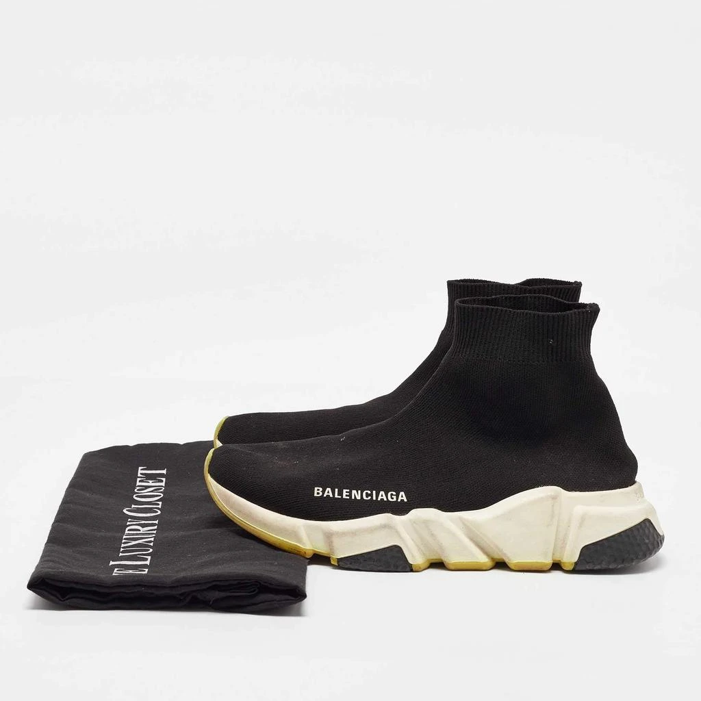 Balenciaga Balenciaga Black Knit Fabric Speed Trainer Slip On High Sneakers Size 36 9