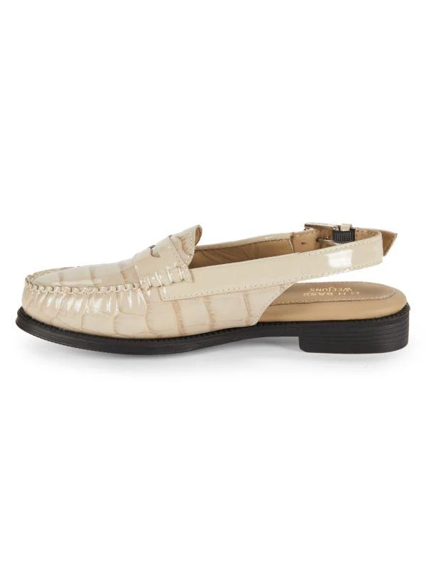 G.H. Bass Whitney Patent Leather Slingback Penny Loafers 4