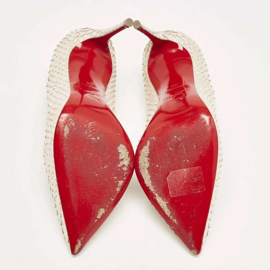 Christian Louboutin Christian Louboutin Cream Python Leather Pigalle Follies Pumps Size 36 6