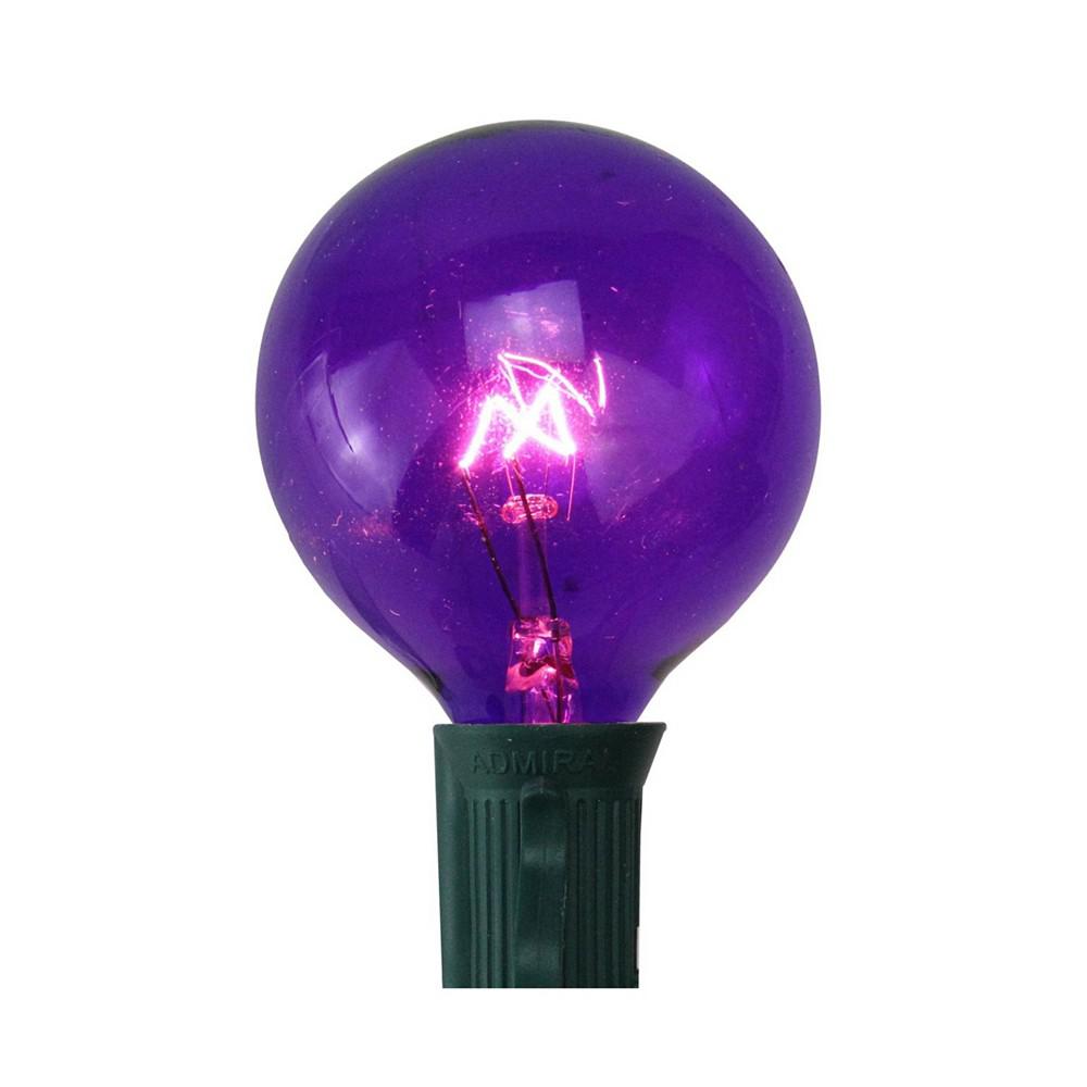 Northlight Pack of 25 Purple G50 Incandescent Christmas Replacement Bulbs
