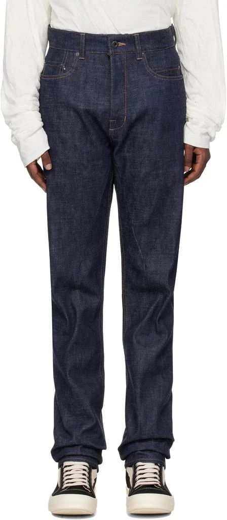 Rick Owens Indigo Porterville Detroit Cut Jeans 1