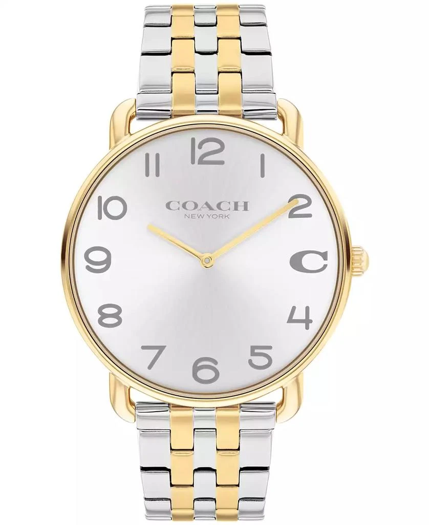 Coach Men's Elliot Two-Tone Stainless Steel Bracelet Watch 40mm