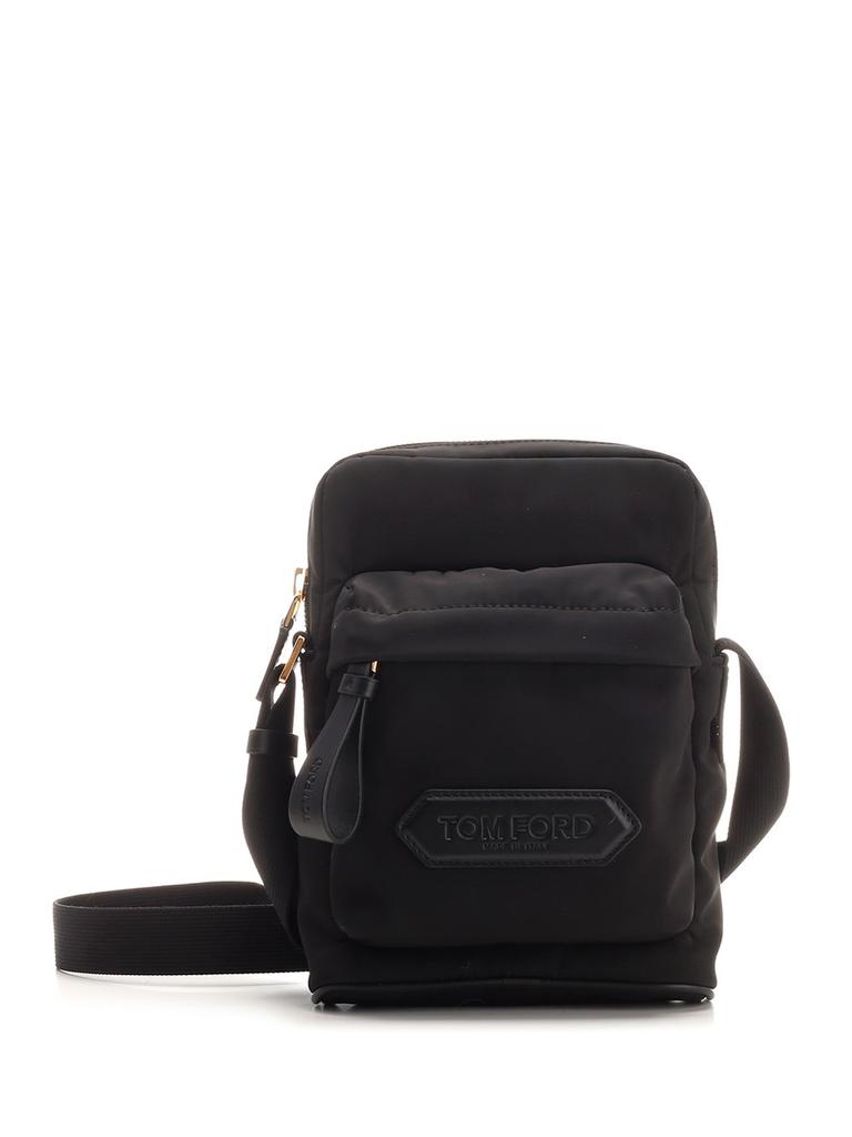 Tom Ford Tom Ford Logo Patch Small Messenger Bag - Shoulder