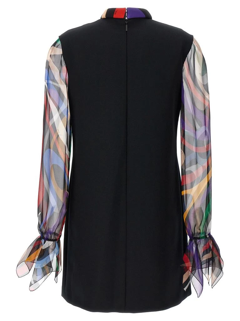 EMILIO PUCCI Emilio Pucci Marmo-Printed Mock-Neck Mini Dress 2