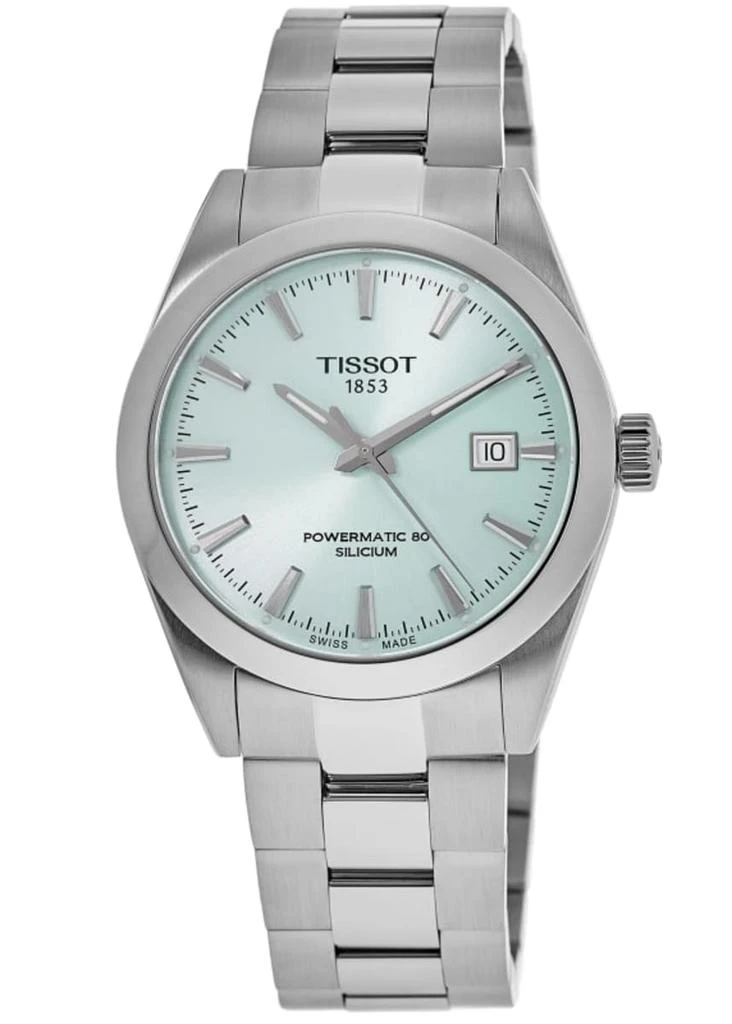 Tissot Gentleman Automatic Powermatic 80 Light Blue Stainless Steel Men's Watch T127.407.11.351.00 1