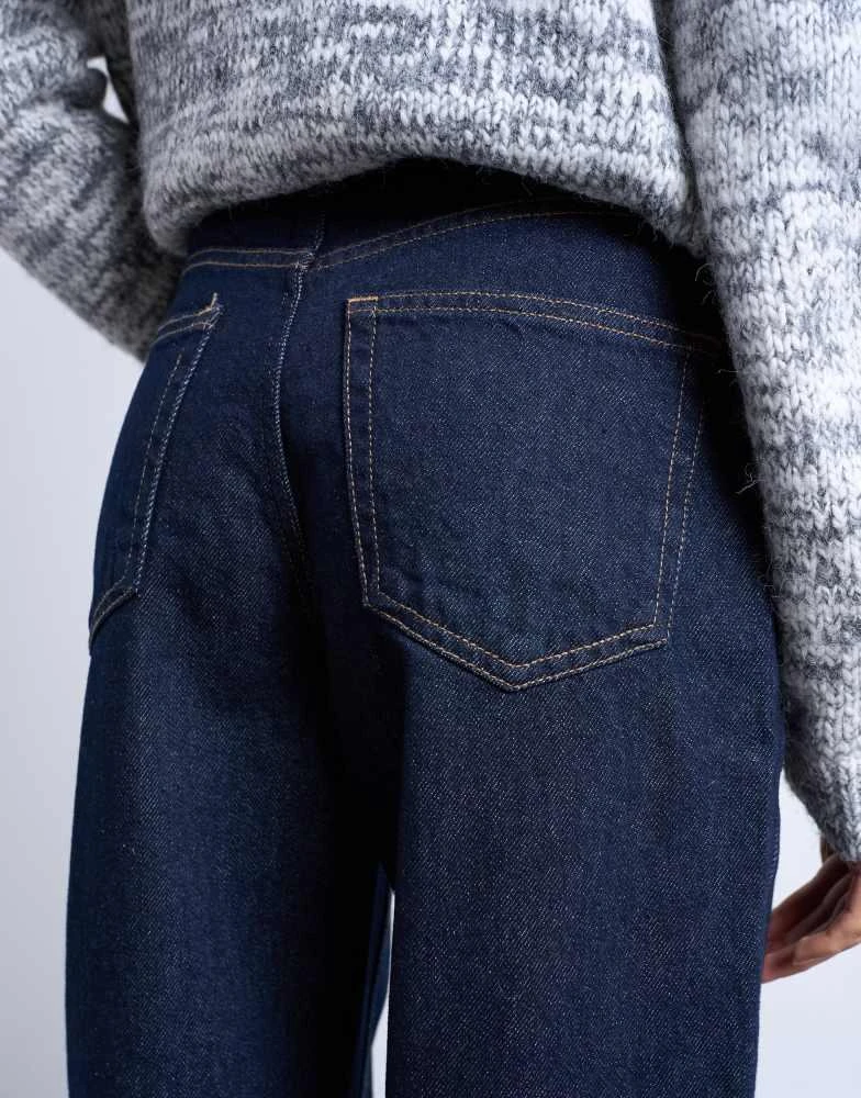 Topshop Topshop Kort high rise straight jean in indigo rinse 4