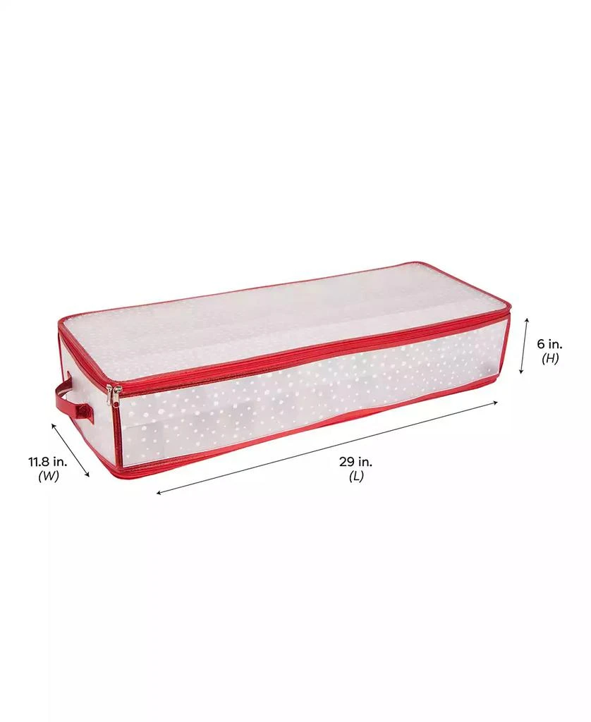 Simplify 80 Count Ornament Storage Organizer in Red 5