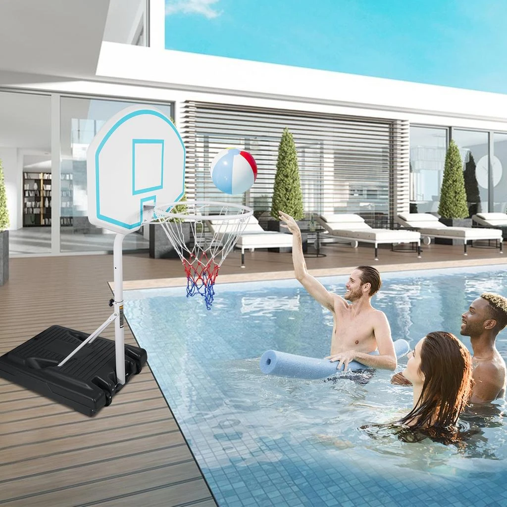 Streamdale Furniture Streamdale Portable Poolside Basketball Hoop System for Endless Summer Fun 3