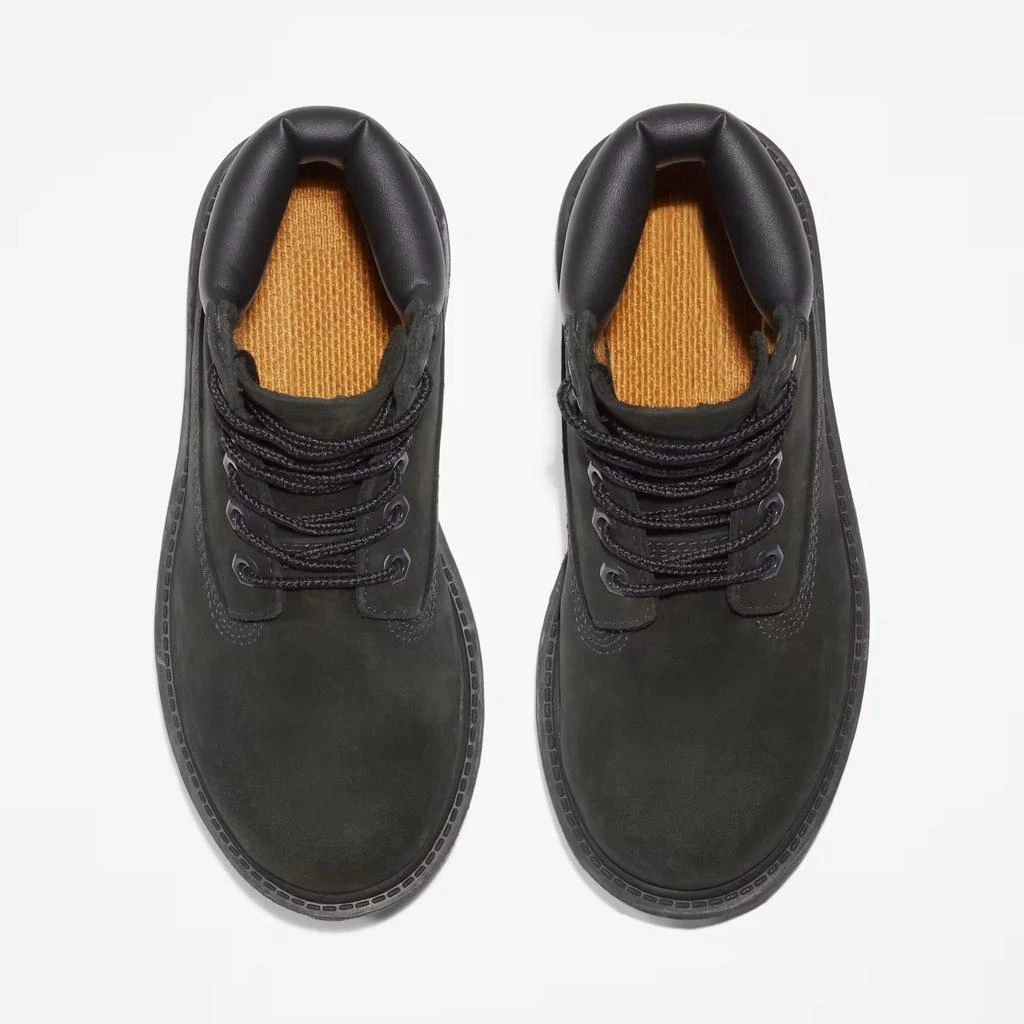 Timberland Premium 6 Inch Waterproof Boot Black Nubuck  TB-012707-001 Pre-School 2