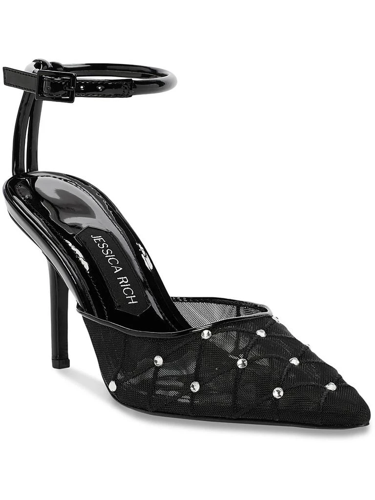 Jessica Rich AMORA Womens Mesh Pointed toe Slingback Heels 1