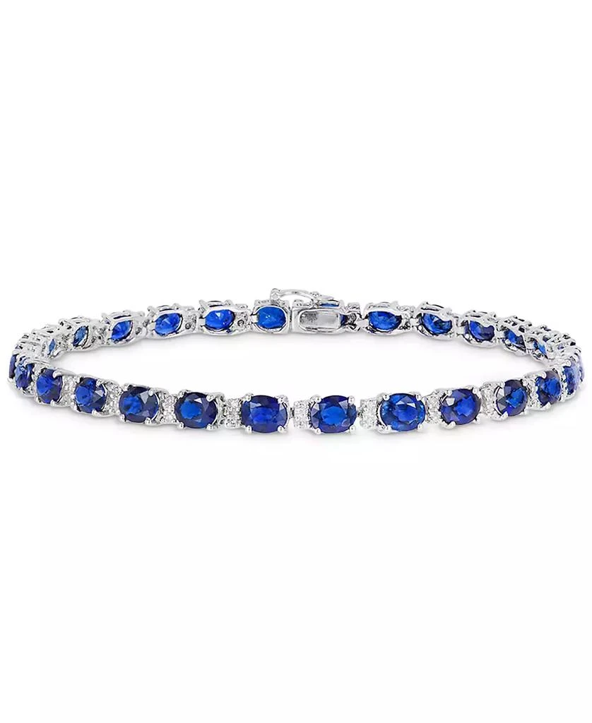 Effy EFFY® Emerald (9-1/3 ct. t.w.) and Diamond (1/4 ct. t.w.) Tennis Bracelet in 14k Gold (Also Available in Brasilica by EFFY® Sapphire) 1