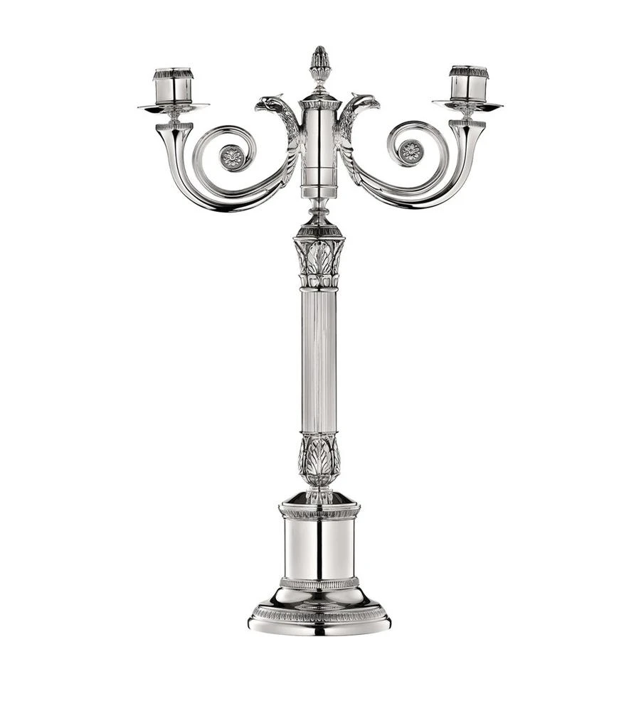 Christofle Silver-Plated Malmaison Candelabra 1