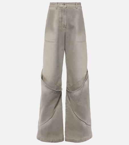 The Attico The Attico High-Waist Distressed Effect Jeans