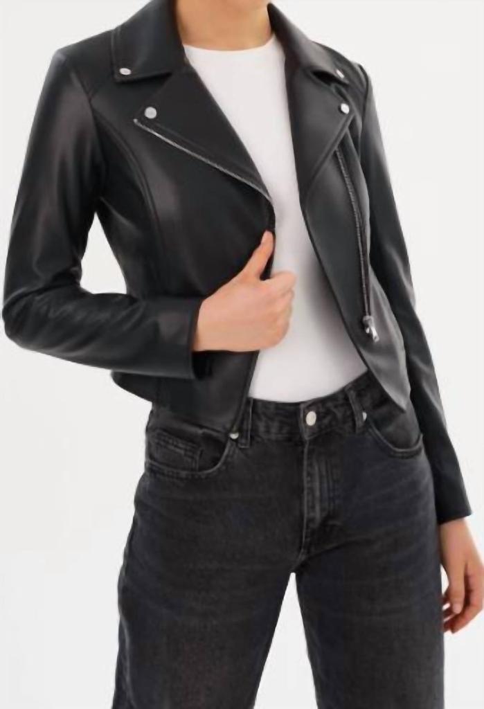 ssstein Black Sheep Leather Zip Short Jacket - Jackets - BeyondStyle