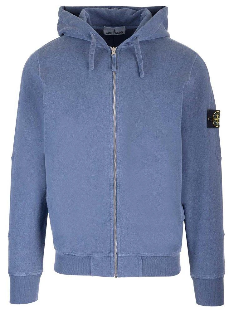 Stone Island Stone Island Logo Patch Zipped Hoodie 1