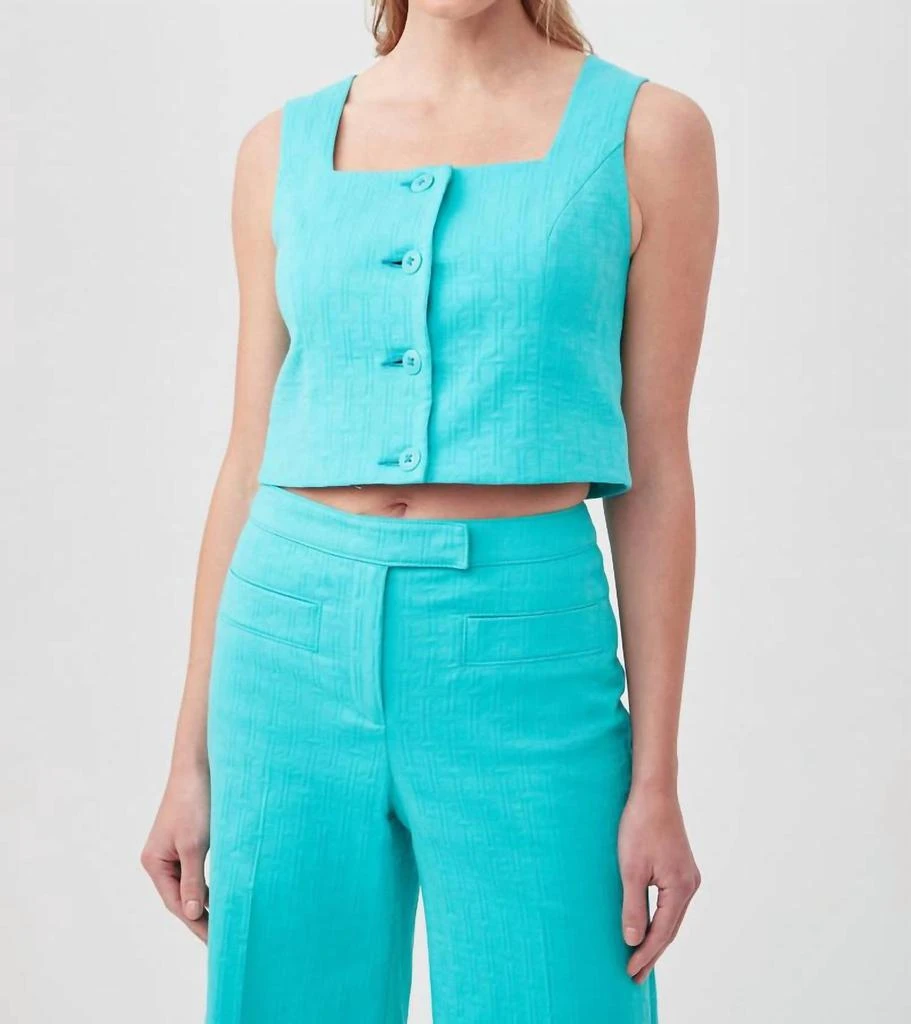 Trina Turk Refreshment 2 Top In Oceano 1