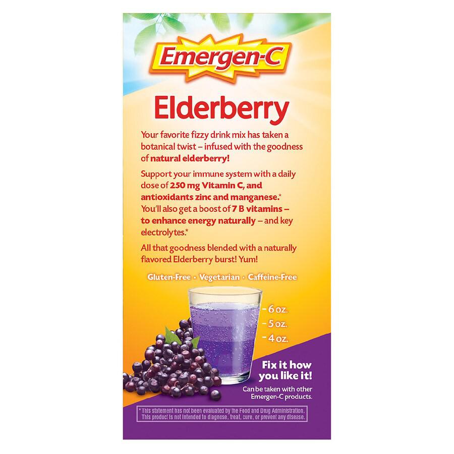 Emergen-C Fizzy Drink Mix Immune Support Elderberry