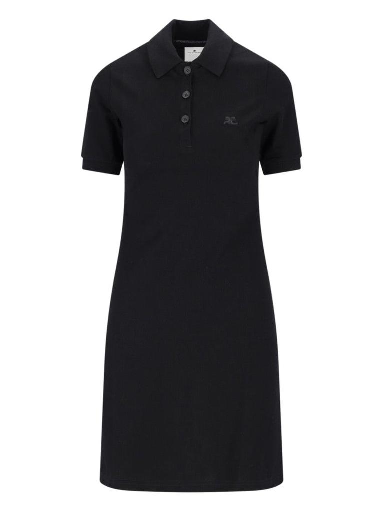 【関税&送料込】Courreges Black White Mini Dress In Cotton Courrèges Sleeveless Cotton mini-dress | Black | FARFETCH
